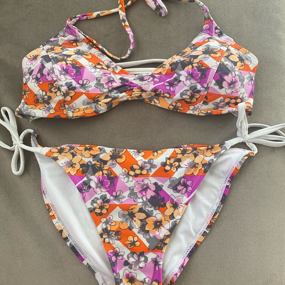 Nordstrom BP bikini swimsuit set floral SzXS